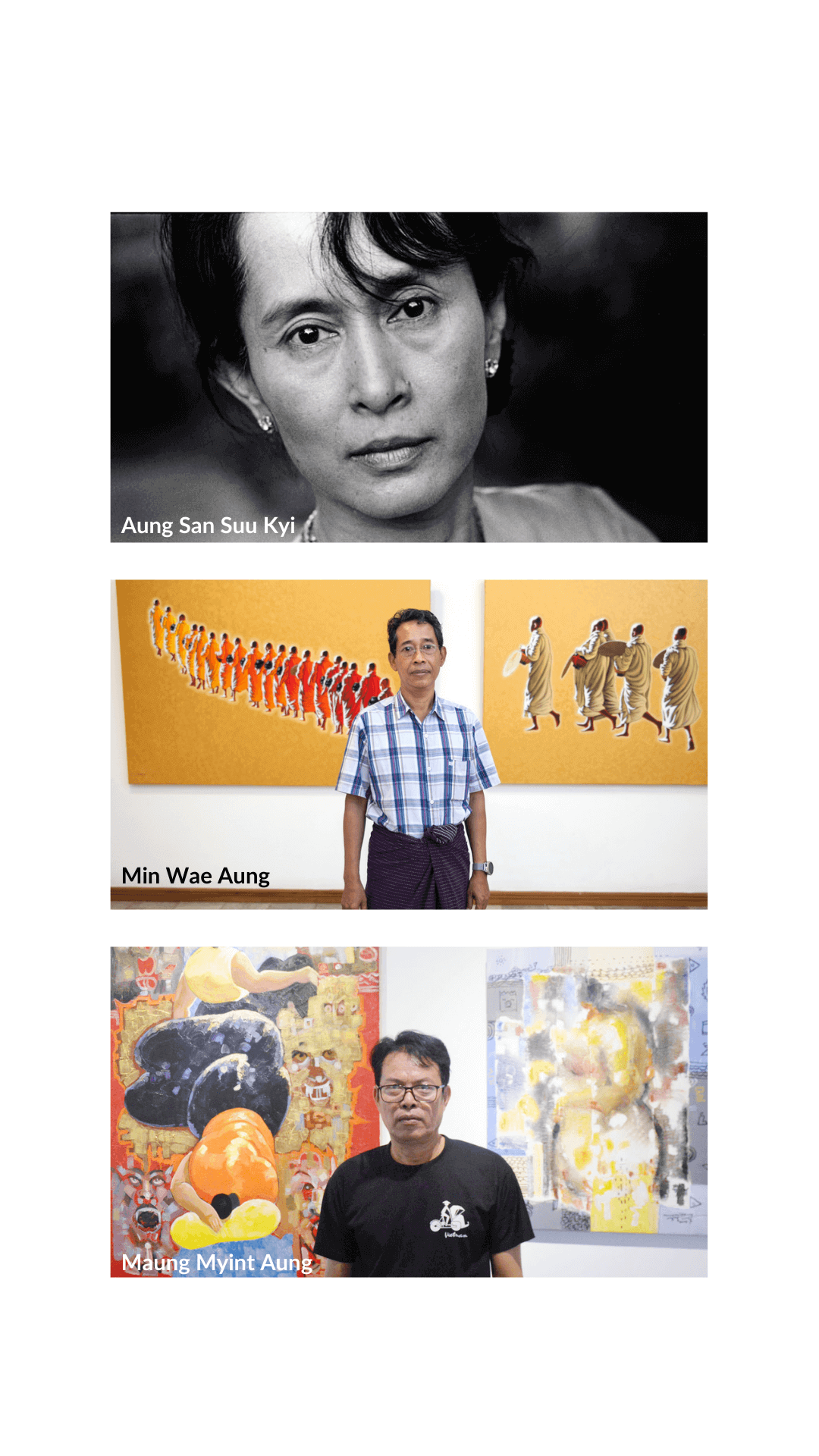 Aung San Suu Kyi Min Wae Aung Maung Myint Aung